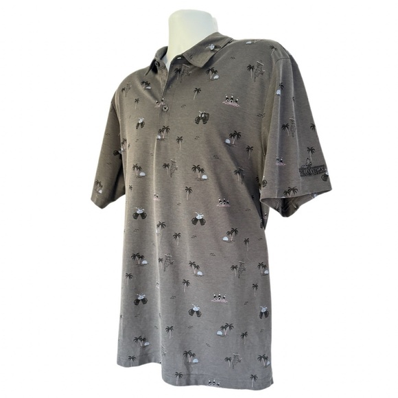 Travis Mathew Ensenada Polo Heather Dark Gray Golf Polo -1MY119 -Men’s Size: XXL - Picture 3 of 12